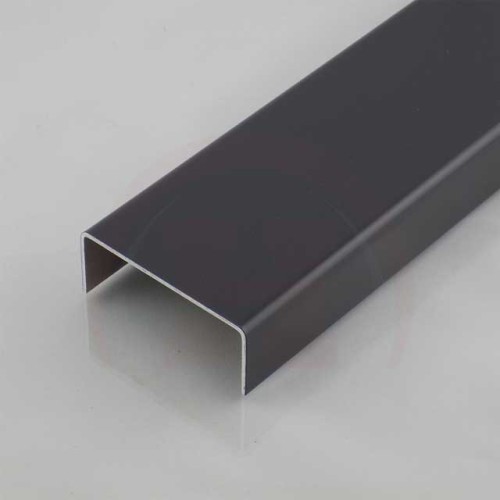 Aluminium U-Profil Schiene Anthrazit RAL7016 15x15x15x2mm 500mm Anthrazit RAL7016 
