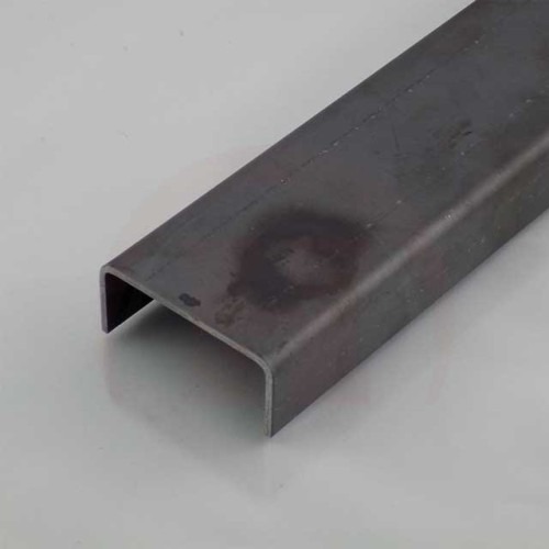 Stahl U-Profil schwarz Länge 1000mm 40x35x5mm rundkantig 